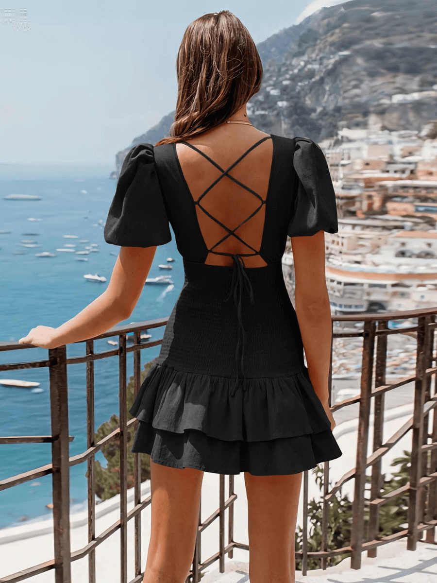 Always A Good Time Smocked Mini Dress | Trendy Black Dress for Every Occasion - Black